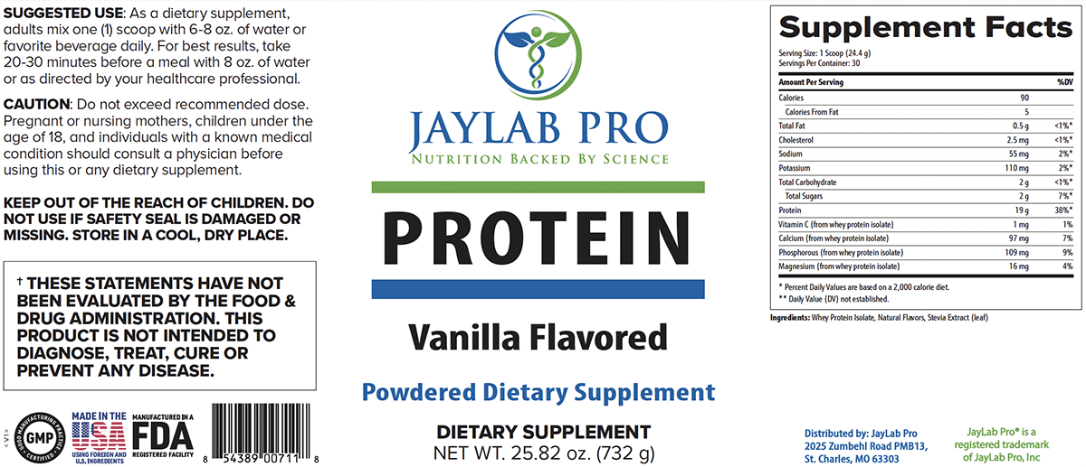 Vanilla Protein First product
